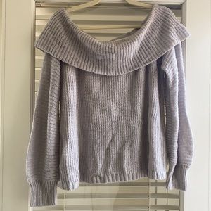 Charlotte Russe Knit Off the Shoulder Sweater